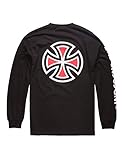 Independent Mens Bar Cross Regular Long Sleeve T-Shirt Black X-Large