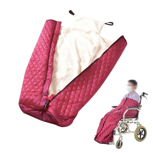 Poncho d'hiver pour fauteuil roulant et couverture chaude handicapés - 2