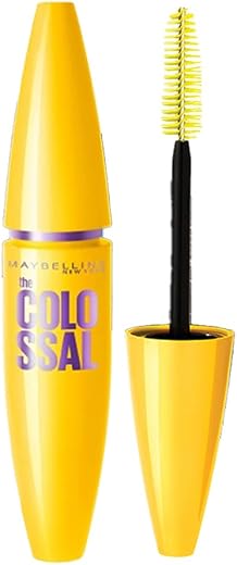 Maybelline New York Volume Express Colossal Mascara, Black, Highly Volumizing &amp; Lengthening, Washable Mascara, Ophthalmolo...
