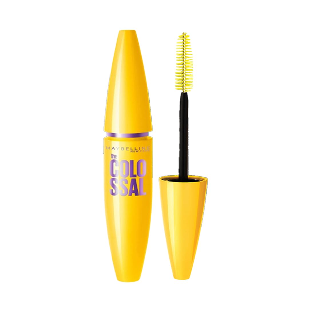 Maybelline New York Volume Express Colossal Mascara, Black, Highly Volumizing & Lengthening, Washable Mascara, Ophthalmolo...