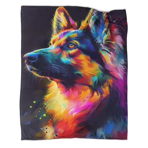 Couverture loup coloré pour des soirées cocooning douillettes - 2