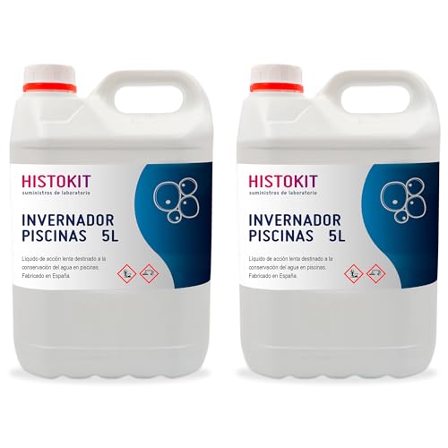 Histokit Invernador Piscinas 10L – Tratamiento Invierno Piscina – Antialgas y Conservación Agua – Líquido Hibernador para Piscinas – Mantenimiento y Protección Agua