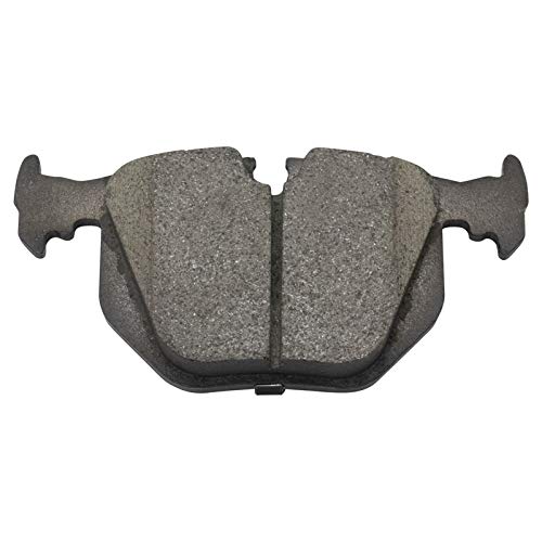 Image of TRQ Rear Brake Pad and Rotor Set Ceramic Parking Brake Shoe Compatible with 2003-2005 Land Rover Range Rover