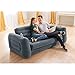Intex Inflatable Pull-Out Sofa: Velvety Surface, 2-in-1 Valve, Cupholder, 46