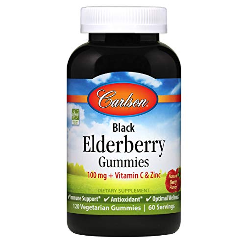 Carlson - Black Elderberry Gummies, 120 Gummies