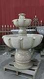 Desert Gold Fountain Two Tier Granite Stone Outdoor Entry Modern FT-02B