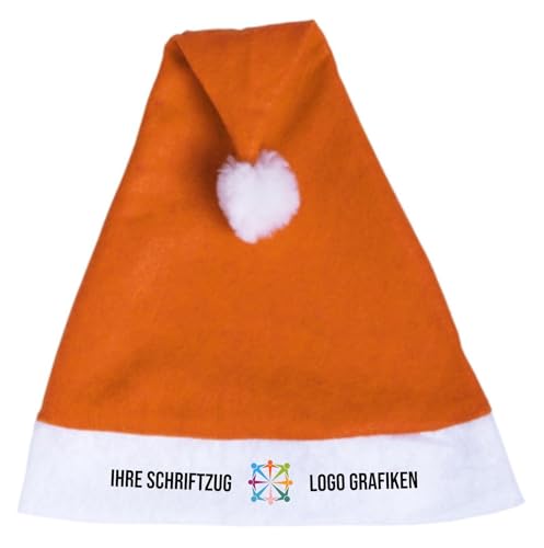 Nikolausmützen mit Logo 26 Generic Weihnachtsmütze Nikolausmütze Wichtelmütze mit deinem...