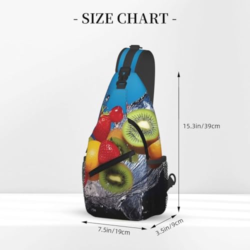 Bolso cruzado Water fruits para trekking y viaje miniatura 3