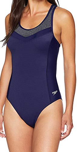 Speedo Women's Swimsuit One Piece PowerFlex Energy Back Solid Youth Team Colors - Manufacturer Discontinued