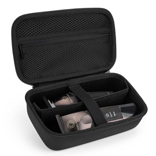 SMYV Barber Bags for Clippers and Supplies Sturdy Clipper Storage Case for Barber Accessories Hair Trimmer Organizer for Men Razor Guard Grooming Kits (Case Only)