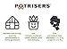 Potrisers (Standard Size -32 Pack) - Invisible Pot Feet to Elevate up to 8 Flower Plant Planters or Statues | Perfect for Patios, Decks, Gardens, and Greenhouses - Made in the USA