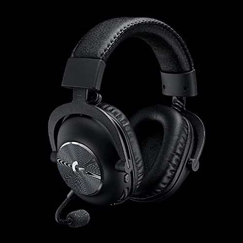 Logitech G Pro X Wireless Lightspeed Gaming Headset, Blue Vo!Ce Mic Filter Tech, 50 Mm Pro-G Drivers, Dts Headphone:x 2.0 Surround Sound, Memory Foam, 20+ Hour Battery Life - Black #TOP2