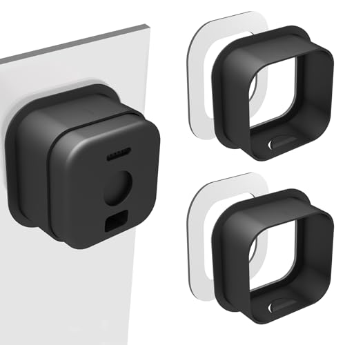 2 Pack Window Mount for Blink Mini 2 Blink Mini 2K+ (Newest Model) Camera Adhesive Camera Holder for Blink Camera Indoor Window Glass Monitoring (Black)
