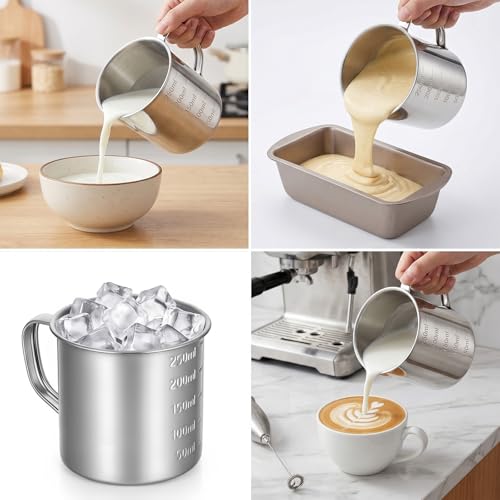 Cuchara medidora 1 taza acero inoxidable miniatura 6
