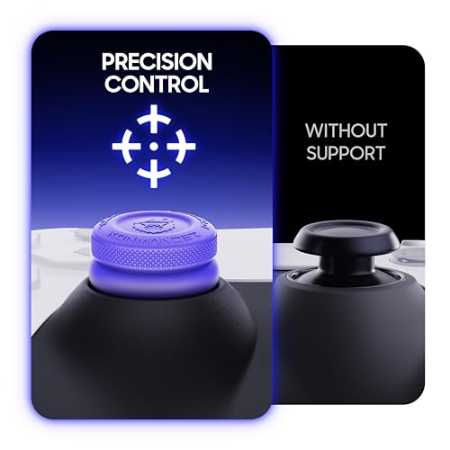 image for KONMANDER 2-in-1 Precision Rings Thumb Grips for PS4, PS5, Switch Pro 