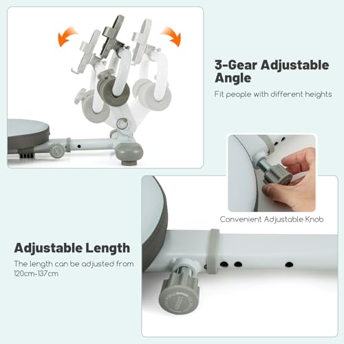 COSTWAY Sit Up Bench, 150KG Foldable Abdominal Training Workout Bench with 3 Gear Adjustable Angles and Adjustable Length, Versatile AB Crunch Machine Fitness Equipment for Home Gym - Image 4