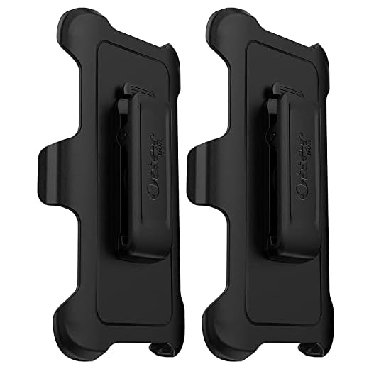 OtterBox Belt Clip Holster for OtterBox Defender Series Case for iPhone SE (2016 - 1st Gen Only), 5S, 5C, 5 - Non-Retail Packaging - Black - 2 Pack