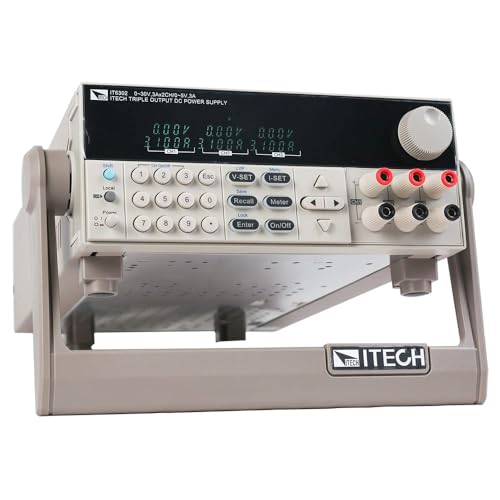 Image of ITECH IT6302 Triple Output Power Supply 30V /3A /90W, 30V /3A /90W, 5V /3A /15W Programmable DC Bench Power Suppy 3 Independent and Isolated Outputs
