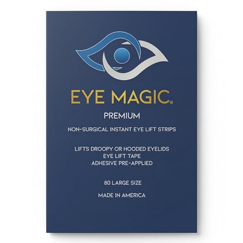 Eye Magic Premium Instant Eyelid Lift (L/XL-Refill). Look Younger Instantly | Made in America - Lifts and Defines Droopy, Sagging, Hooded Eyelids For A Youthful Look