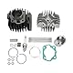 Upgrade 41 Mm Zylinderkopf-Reparatursatz 12110-43000 Zylinder-Kolbenringe-Dichtungssatz Ersatz für Suzuki LT A50 JR 50 Zylinderkopf-Kolbenringe-Oberteil-Umbausatz
