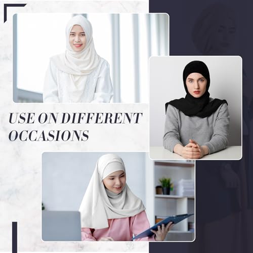 Save 13% on 2 Pcs Women Chiffon Hijab with Tie Back Under Cap