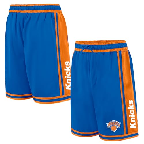 Ultra Game NBA Official Men's Classic Basketball Shorts, New York Knicks, Team Color, XXX-Large