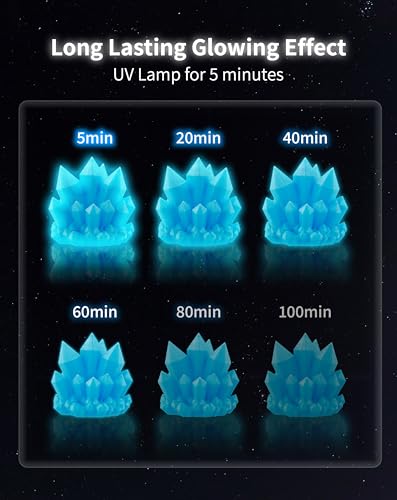 Image of DURAMIC 3D PLA Glow in The Dark Filament Luminous Neatly Wound 1.75mm 1Kg | 3D Printing Filament 1.75mm Dimensional Accuracy + /- 0.02 mm, Fit Most FDM 3D Printers Blue to Glow Blue