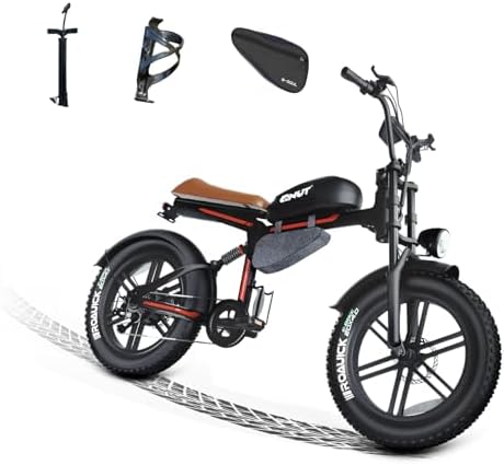 Electric Bike for Adults, Moped Style Ebike 1500W with Fat Tire 48v 18Ah Battery 60 Miles 7 Speed Commuting E-Bike for Men Women Electric Bicycles