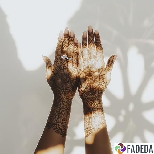 12x FADEDA Henna Kegel | 12x 25g natürliche Paste | Kastanien-Braun (Rotbraun) | 100 % pflanzlich | gebrauchsfertig & ohne PPD