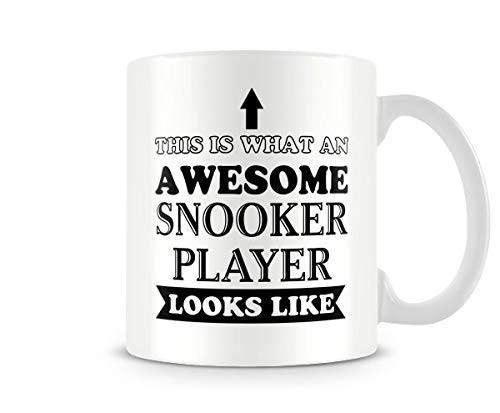 Behind The Glass - Awesome Snooker Player - Printed Sport Mug - Great Gift/Present Idea, Ceramic, 11fl.oz.