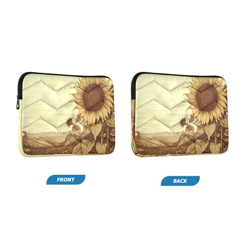 Funda para portátil de 13-14 pulgadas con diseño de girasol miniatura 2