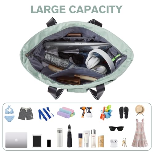 G4Free Beach Bag, Waterproof Beach Bags for Women, Personalized Strap Tote Bag for Women Birthday Gifts 6