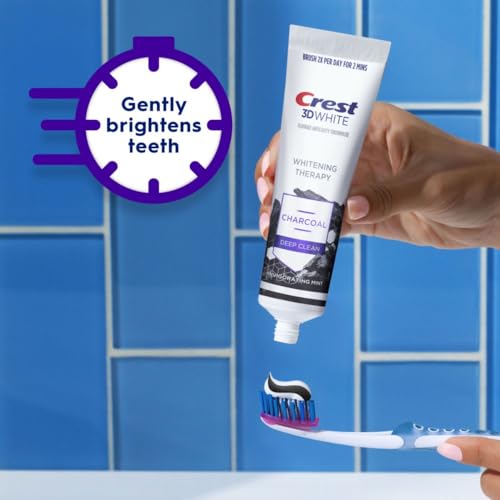 Crest 30772116265 3D White Whitening Therapy Charcoal Deep Clean Invigorating Mint Teeth Whitening Toothpaste thumb #5