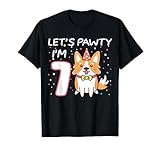 Photo Gallery 7° compleanno corgi dog lover pet 7 anni merching family maglietta Photo Gallery 7° compleanno corgi dog lover pet 7 anni merching family maglietta