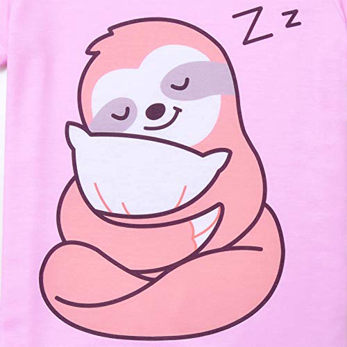 QPANCY Pajamas for Girls Unicorn Pjs Sets Little Kids Summer Short Sleeve Sleepwear4