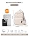 White School Backpack for Girls Women, Waterproof High School Book Bag Cute Backpack for Men Teens Boys, Lightweight Mini Classic Basic College Backpack Middle School Back Pack Daypack