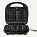 Amazon Basics 3-in-1 Toastie Maker, Panini Press and Waffle Maker with Removable Plates, 700W, Black