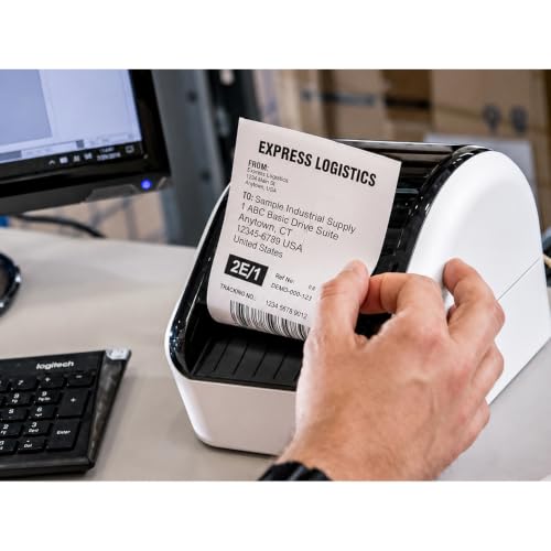 Brother QL-1100 Wide Format Direct Thermal Label Printer Bundle with Deco Essentials eBook + DK-1247 Shipping Labels & DK-1201 Address Labels - USB Shipping & Barcode Label Printer for Business - Image 7