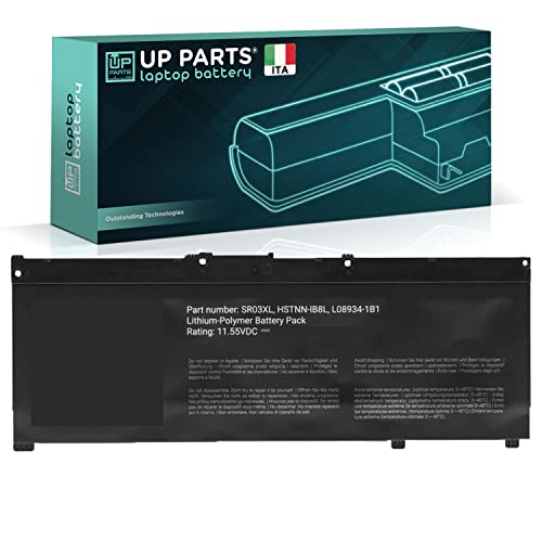 UP PARTS Batteria Compatibile per HP L08855-855 SR03XL HSTNN-IB8L, (52,5Wh) per Laptop Notebook Pavilion 15-CX 15-cx0020nr L08855-855 HSTNN-IB8L,(con Funzione Sleep Mode)