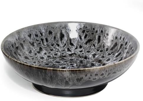 Ceramic Fruit Bowl,10.2" Decorative Bowl, Large Fruit Bowl for Ki...