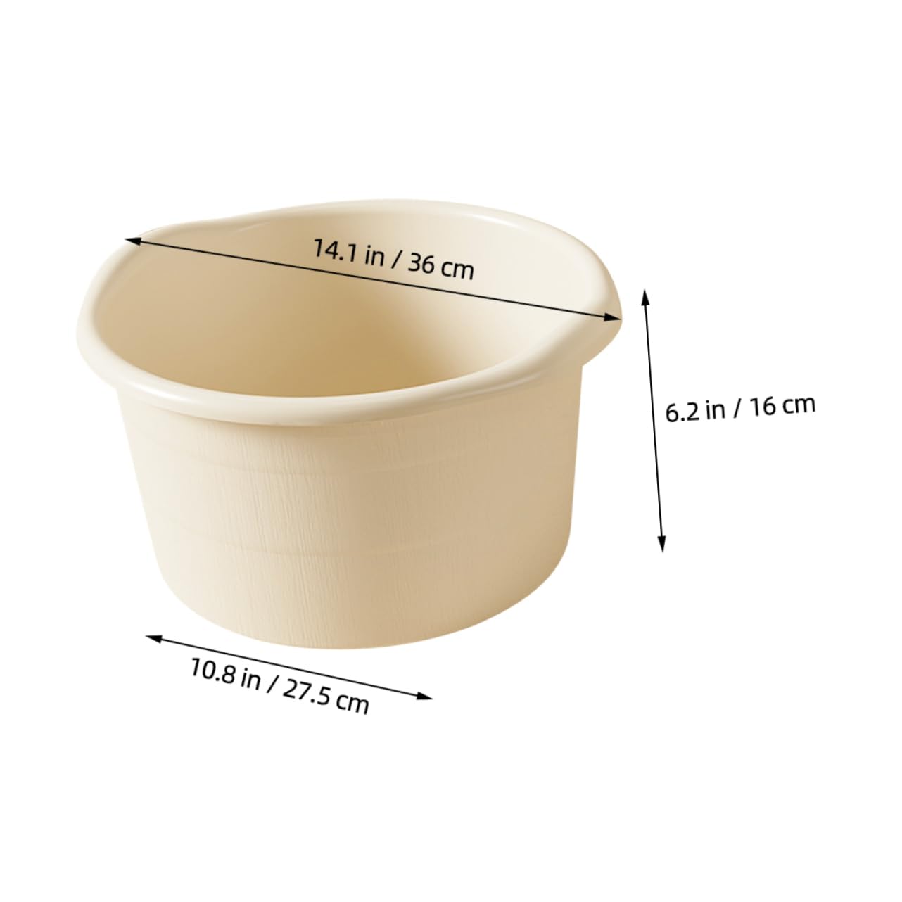 DOITOOL Portables und Leichtes Fußbecken Strand aus Pp Kunststoff für Home und Outdoor Funktionales Fußbad mit Beige Farbe und Praktischem Design für Eltern