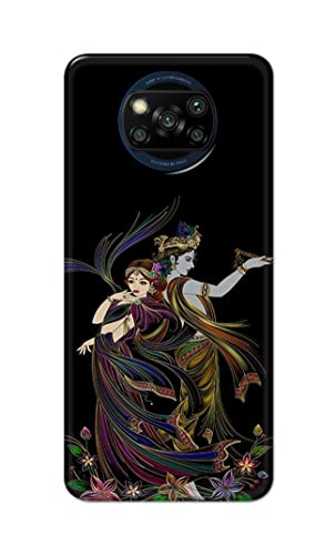 Image of Lord Radha and Krishna Hard Back Case Cover for Poco X3 Back Cover -(J5) VNS2223