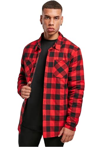 Flanelle matelassée homme Urban Classics chemise à carreaux chaude anti-froid pour l'extérieur