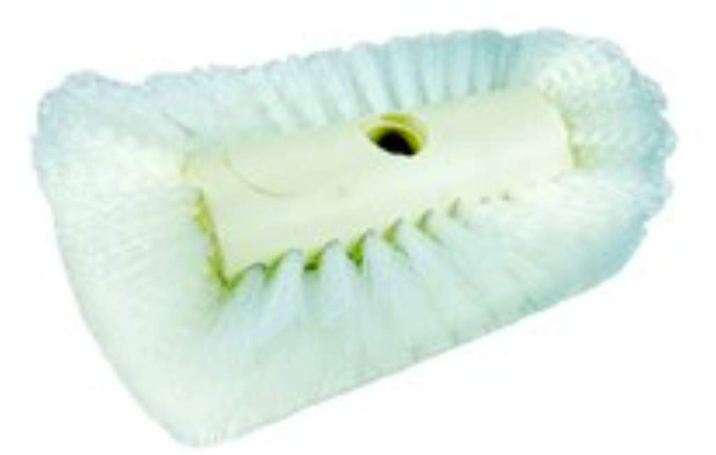 Weiler 75570 8" Vat Brush, White Nylon Fill, Plastic Block, Made in The USA
