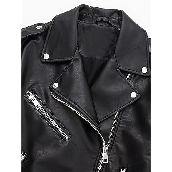 Adhdyuud Vrouwen Herfst Motorfiets Pu Jas High Street Revers Rits Faux Lederen Jas Casual Riem Uitloper