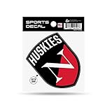 Rico Industries NCAA Northeastern Huskies Huskies Shield 4" x 4" Sports Decal