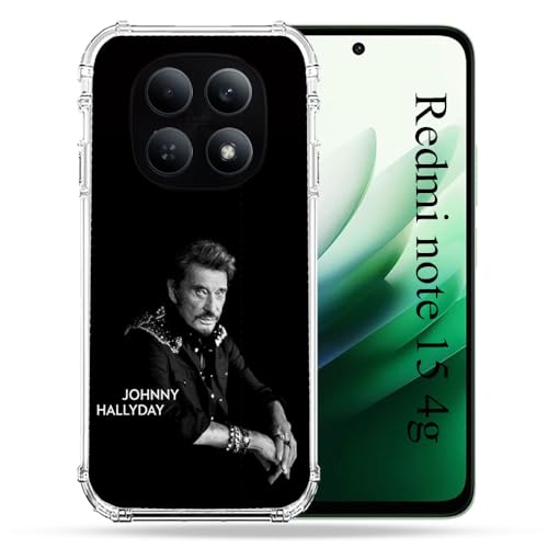 Coque Redmi Note 15 4G Johnny Hallyday musique légende