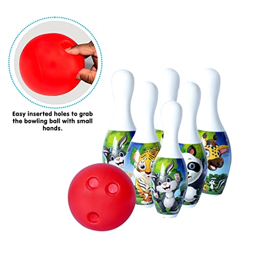 Image of AASA Indoor and Outdoor Sports Games /Toys for Kids Playing Return Gifting Toys for Baby Boys and Baby Girls (Bowling Game)