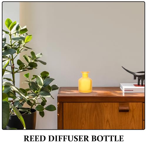 Botellas difusoras de vidrio cilíndricas de 130 ml con base reforzada estable 4