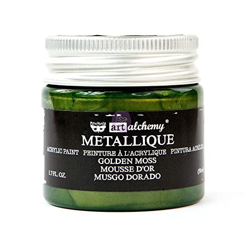 Prima Marketing Metallique Golden Moss Finnabair Art Alchemy - Pintura acrílica (1,7 ml)